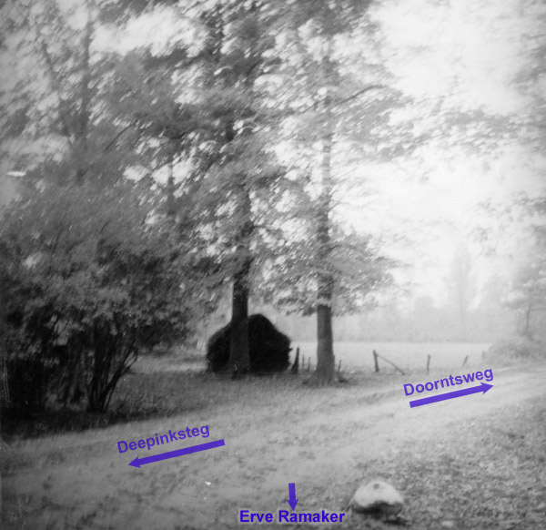 Deepinksteg rond 1955, vanaf erve Ramaker