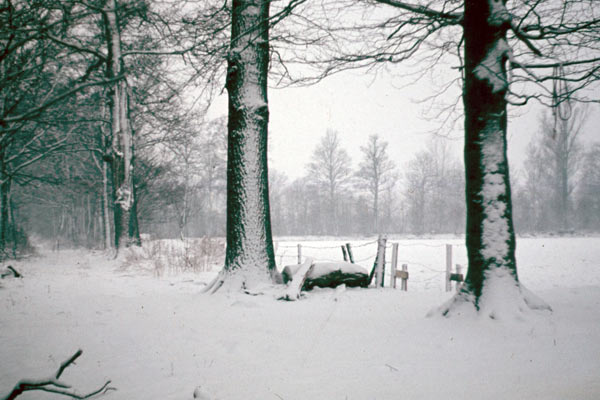Deepinksteg in de winter - foto rond 1955 vanaf erve Ramaker
